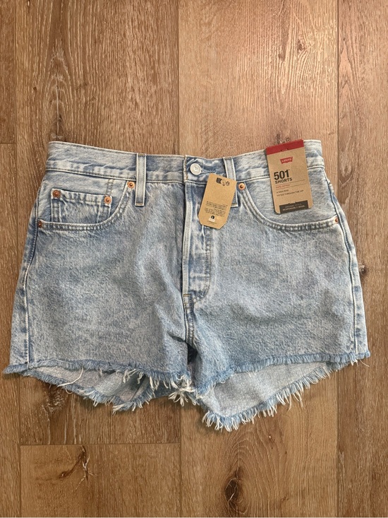 Levi's Pants - Levi's Light Blue High-Rise 501 Cutoff Denim Shorts